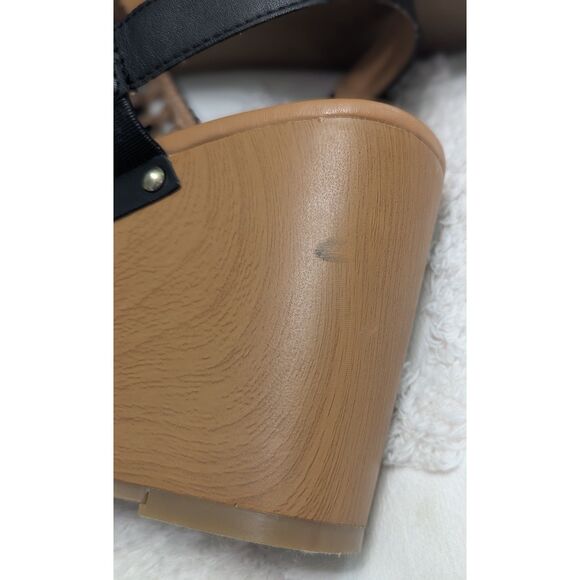 🖤 Tommy Hilfiger Rubena 2 Wedge Platform Sandals – Black – Size 8.5M - Picture 6 of 9